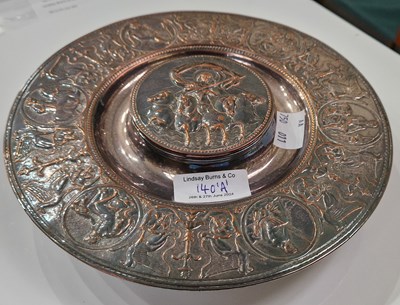 Lot 140A - A 19th century Sheffield plate inkwell of...