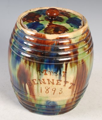 Lot 435 - A large 19th century Scottish pottery jar and...
