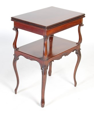 Lot 73 - An Edwardian mahogany card table, the hinged...
