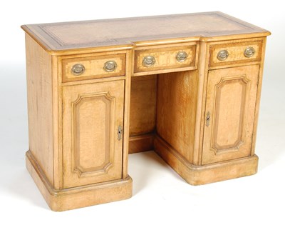Lot 84 - A 19th century walnut and pollard oak inverted...