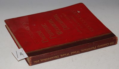 Lot 231 - One volume 'English Furniture Woodwork...