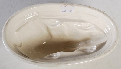 Lot 17 - A 19th century pottery jelly mould forming a...