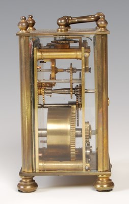 Lot 73 - Brass cased carriage clock, William Burford &...