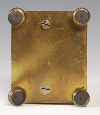 Lot 73 - Brass cased carriage clock, William Burford &...