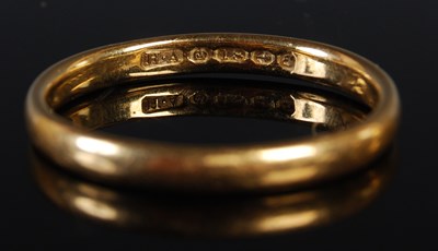Lot 57 - Two 18ct gold wedding rings, gross weight 6.5...
