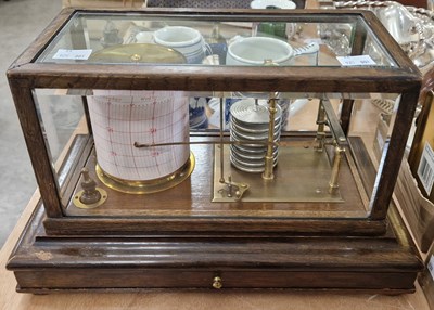 Lot 515 - Late 19th/early 20th century oak cased...
