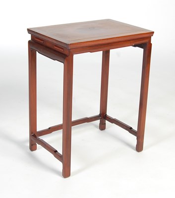 Lot 96 - A Chinese dark wood rectangular occasional...