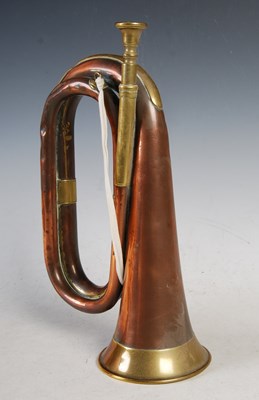 Lot 285 - A vintage Bukta copper and brass bugle, 29cm...