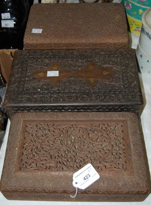 Lot 423 - Three assorted early 20th century Indian...
