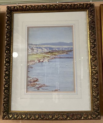 Lot 552 - Tom Campbell (1865-1943)  
Coastal scene with...