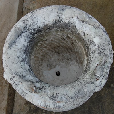 Lot 104 - A pair of antique white marble Neoclassical...
