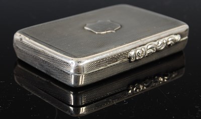 Lot 197 - A Victorian silver oblong snuff box, with all...