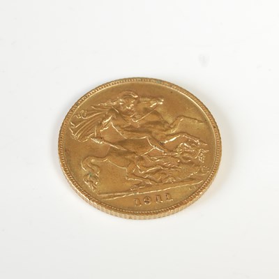 Lot 75 - A George V gold half-sovereign, dated 1911.