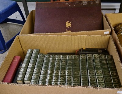 Lot 678 - Two boxes - assorted books to include Charles...