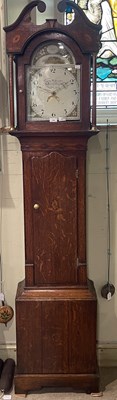 Lot 708 - A late 18th / 19th century Welsh oak longcase...