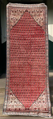 Lot 1009 - A Persian Mahal long rug, 20th century, the...