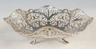 Lot 119 - A Sheffield silver hexagonal shaped bowl with...