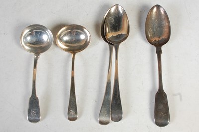 Lot 132 - A collection of silver flatware to include...