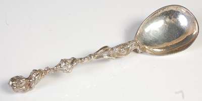 Lot 143 - An antique continental silver spoon, with...