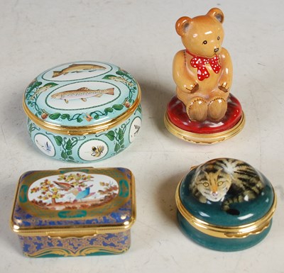Lot 198 - A collection of Halcyon Days enamel boxes to...