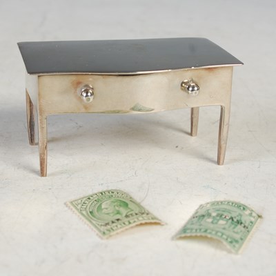 Lot 228 - A Birmingham silver stamp box in the form of a...