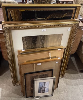 Lot 745 - A group of ten pictures and prints relating to...