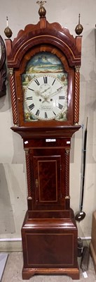 Lot 751 - A 19th century mahogany and boxwood lined gilt...