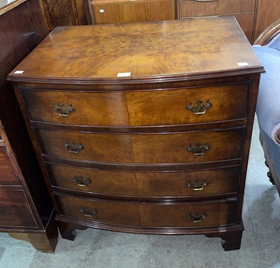 Lot 757 - An early 20th century reproduction walnut...