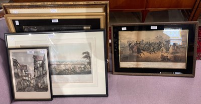 Lot 759 - A group of five assorted prints to include...