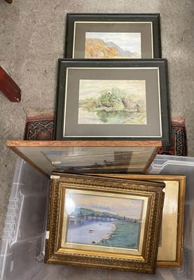 Lot 780 - A collection of five assorted watercolours,...