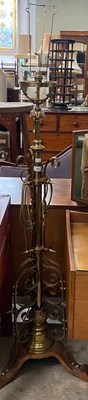 Lot 781 - An early 20th century brass and copper rise...