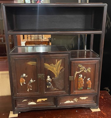 Lot 795 - A late 19th century Japanese darkwood table...