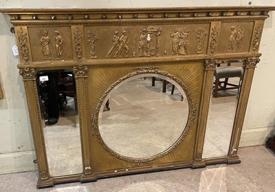 Lot 810 - A late 19th/ early 20th century giltwood...