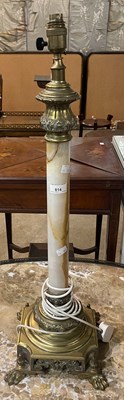 Lot 814 - An early 20th century onyx and gilt metal...