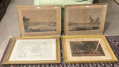 Lot 820 - A group of four prints relating to Perth, to...