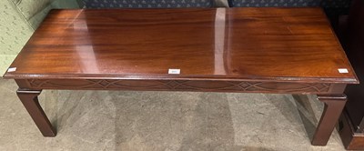 Lot 823 - A reproduction mahogany George III style...