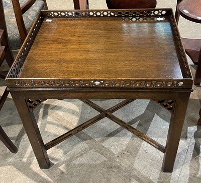 Lot 831 - A reproduction George III style mahogany...