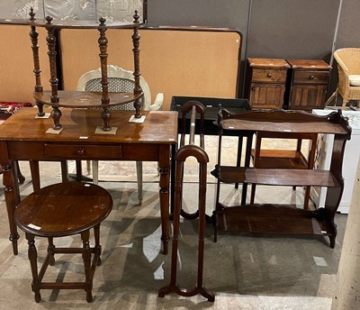 Lot 832 - A group of furniture to include a 19th century...