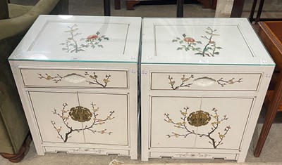 Lot 836 - A pair of mid 20th century white painted...