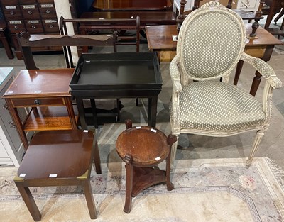 Lot 837 - A group of furniture to include a white...