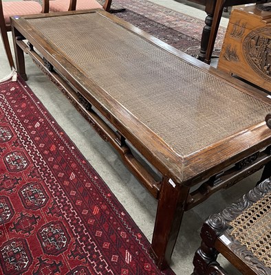 Lot 761 - An antique Chinese darkwood day bed, Qing...