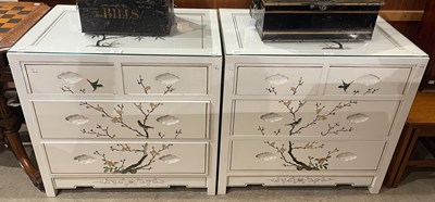 Lot 767 - A pair of mid 20th century white painted and...