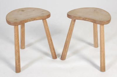 Lot 59 - Robert 'Mouseman' Thompson, a pair of oak...