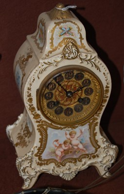 Lot 20 - A late 19th century French Longwy porcelain...