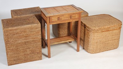Lot 71 - A Colonial style hardwood side table, with...