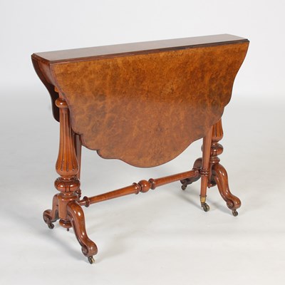Lot 76 - A 19th century walnut Sutherland table, the...
