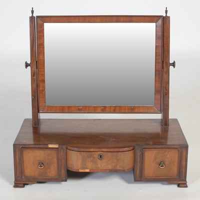 Lot 36 - A 19th century mahogany dressing table mirror,...