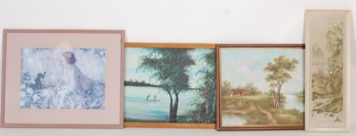 Lot 885 - A group of ten assorted decorative pictures...