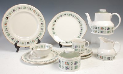 Lot 487 - A Royal Doulton Tapestry pattern part tea and...