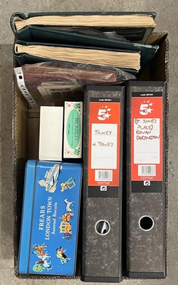 Lot 328 - A box containing a stamp collection, to...